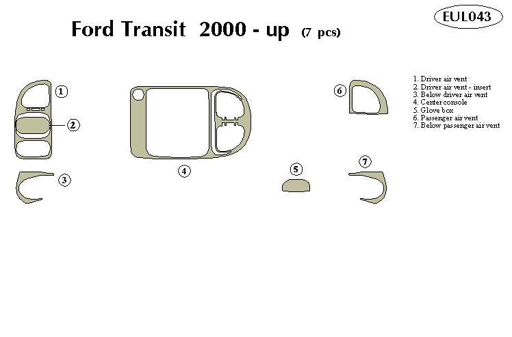 ford transit Dash Kit by B&I