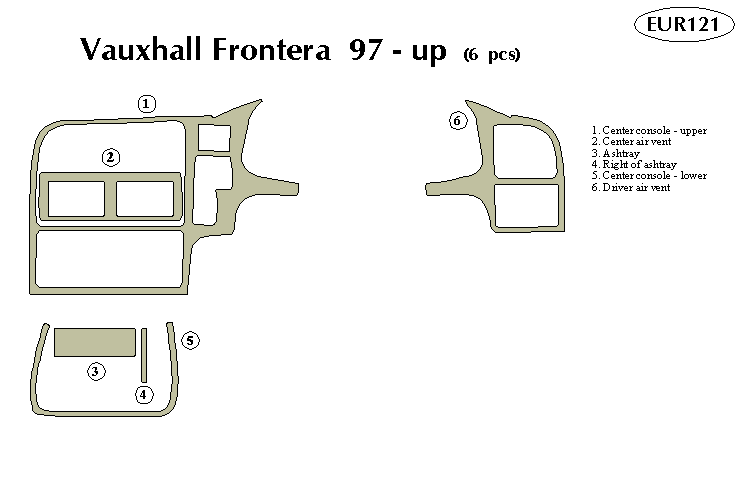 Vauxhall Frontera Dash Kit by B&I