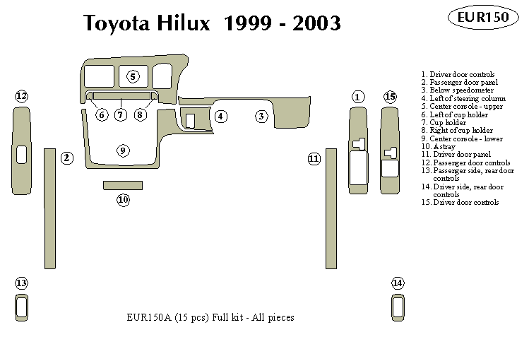 Toyota Hilux Dash Kit by B&I