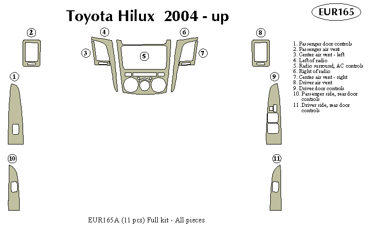Toyota Hilux Dash Kit by B&I