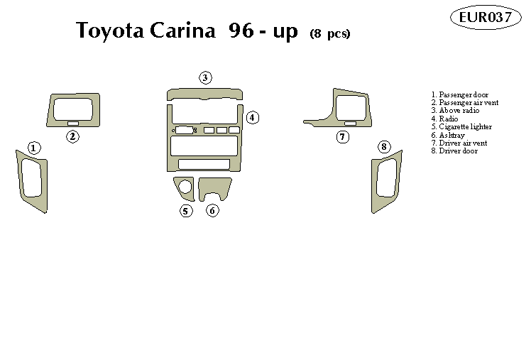 Toyota Cara Dash Kit by B&I