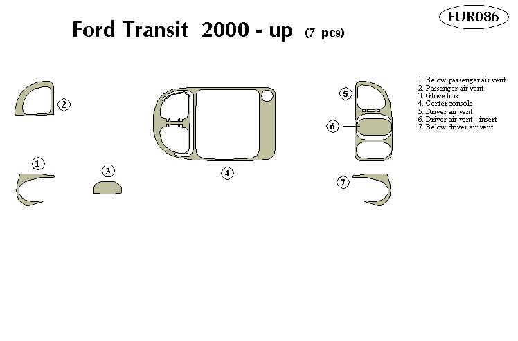 Ford Transit Dash Kit by B&I