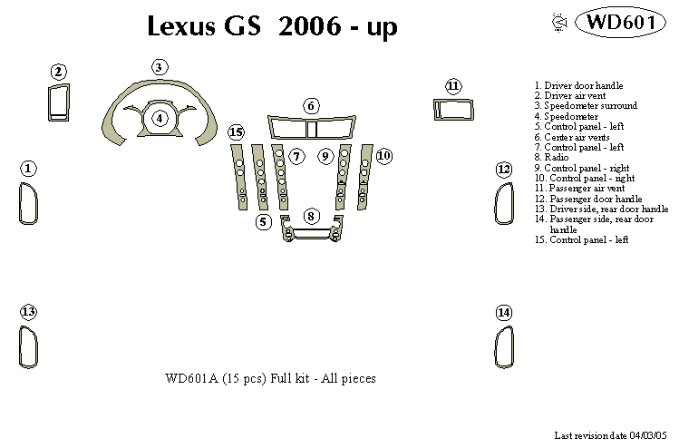 Lexus Gs Dash Kit by B&I