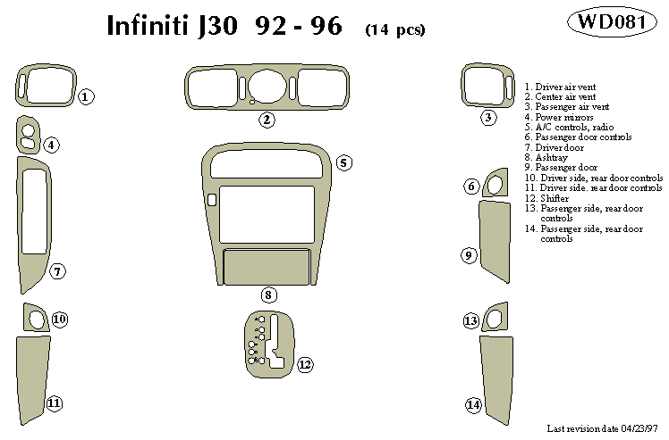Fiti J30 Dash Kit by B&I