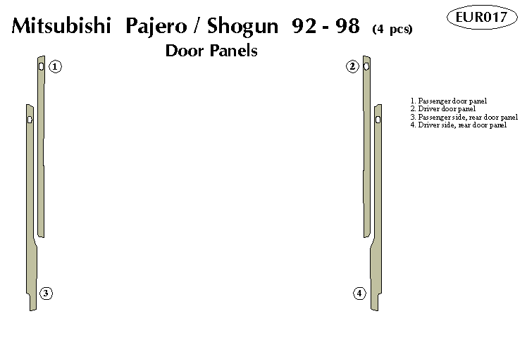 Mitsubishi Pajero / Shogun Dash Kit by B&I