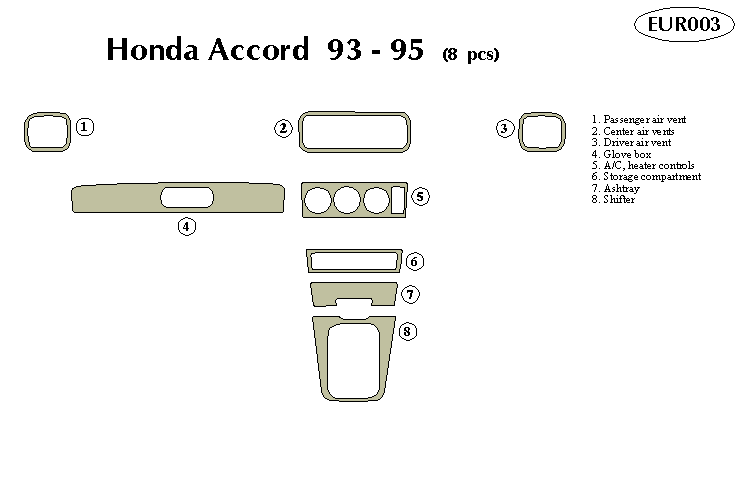 Honda Accord Dash Kit by B&I